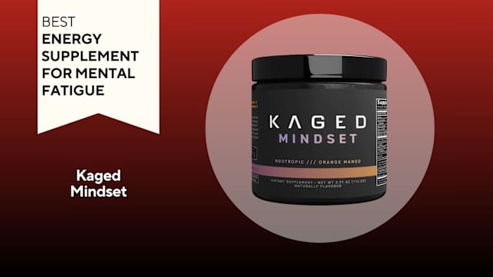 Black tub with white writing that says "KAGED MINDSET"